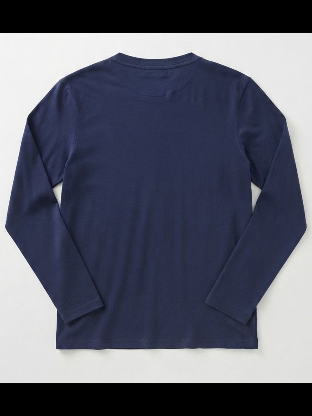 Men's Long Sleeve Crew Neck Tee - Navy